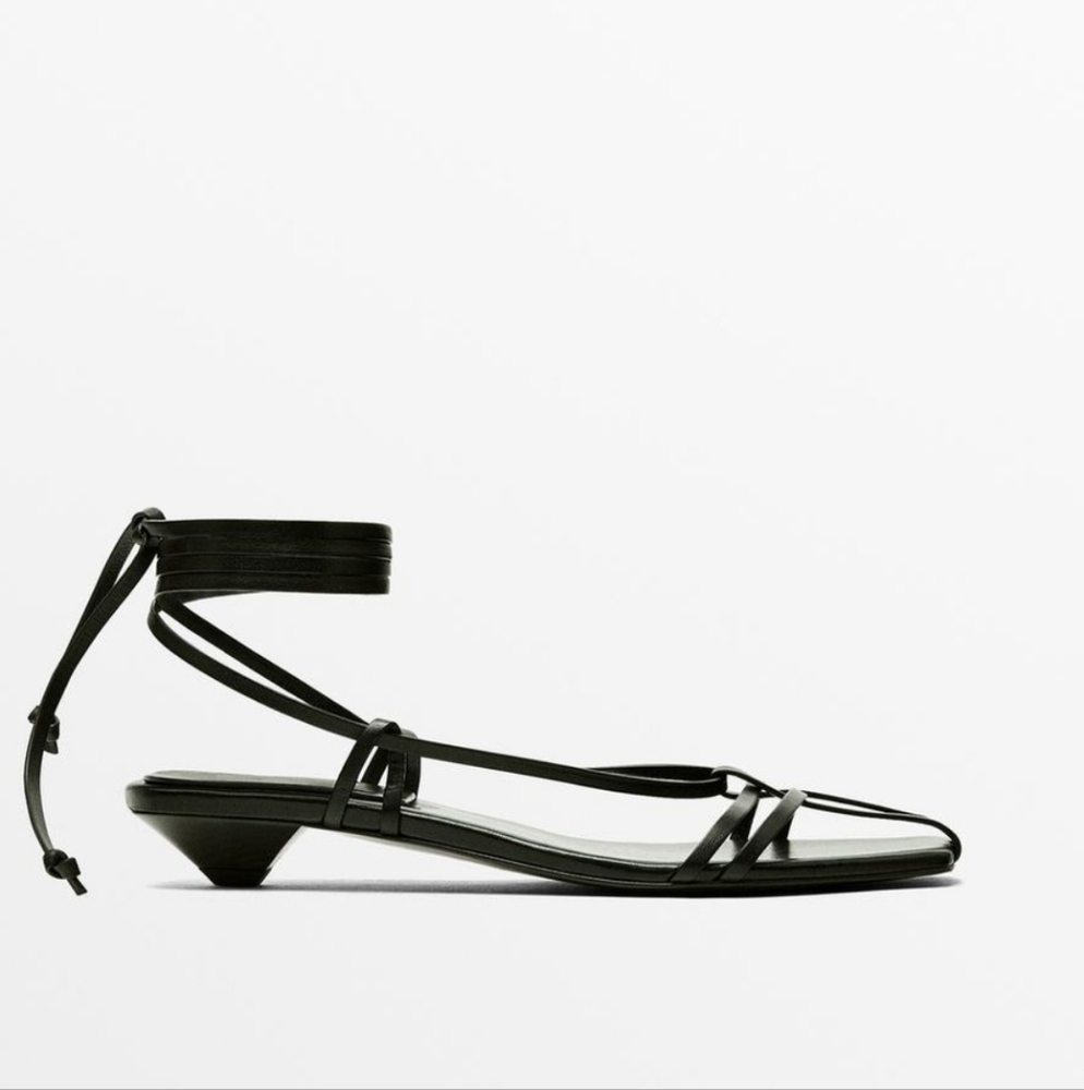 Massimo Dutti, Zara, Size 7, Marron_Brown (Deep Chocolate) Sandals